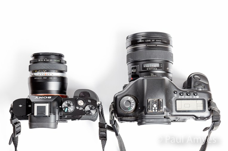 A comparison between the Olympus OM Zuiko 21mm f3.5 and the Canon EF 20mm f2.8.